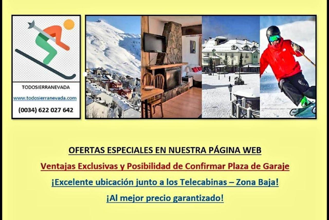 TODOSIERRANEVADA ZONA BAJA - EDIFICIO ATLAS - VISTAS A LA MONTANA - Junto a los Telecabinas Sierra Nevada Exterior foto